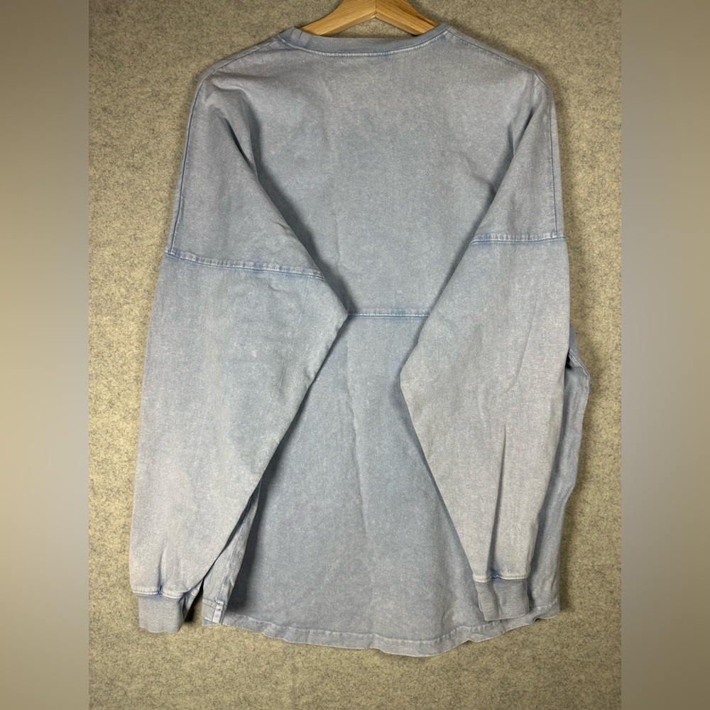 Dapplebay light blue oversized tie dye Womens Long Sleeve Equestrian Horse lover - Picture 9 of 11